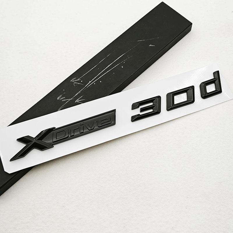 3D ABS Car Styling Logo XDrive 30i 30d Rear Trunk Badge Door Waist Line Emblem Decals For BMW X3 G01 X4 G02 X5 G05 X6 G06 X7 G07