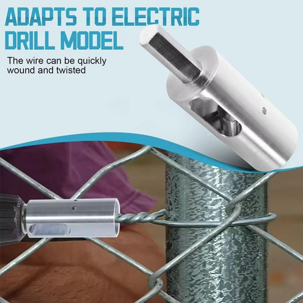 3-Jaw Drill Chuck Fence Wire Twister Triangular Shank Wire Twisting Machine Chain Link Fence