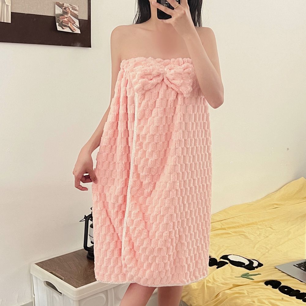 Women's Large Bath Towel Wrapped Towel Household Cotton Soft Absorbent Non-linting Bath Skirt Bathing Cute Ins Wind