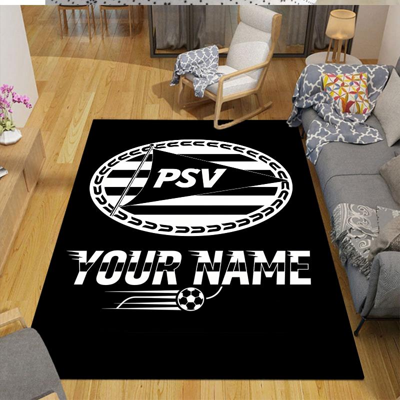 Custom Name,PSV Home Sofa Decoration for Living Room & Bedroom, Non‑Slip Play Flannel Floor Mat for Game Room