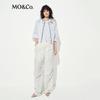 MO&Co. Women's Drawstring Parachute Cargo Pants