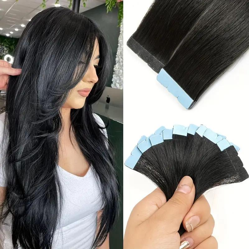Estensioni Capelli Remy Vietnamiti di Alta Qualità, Estensioni a Doppia Tessitura, Molti Colori, Estensioni con Nastro Invisibile per Salone