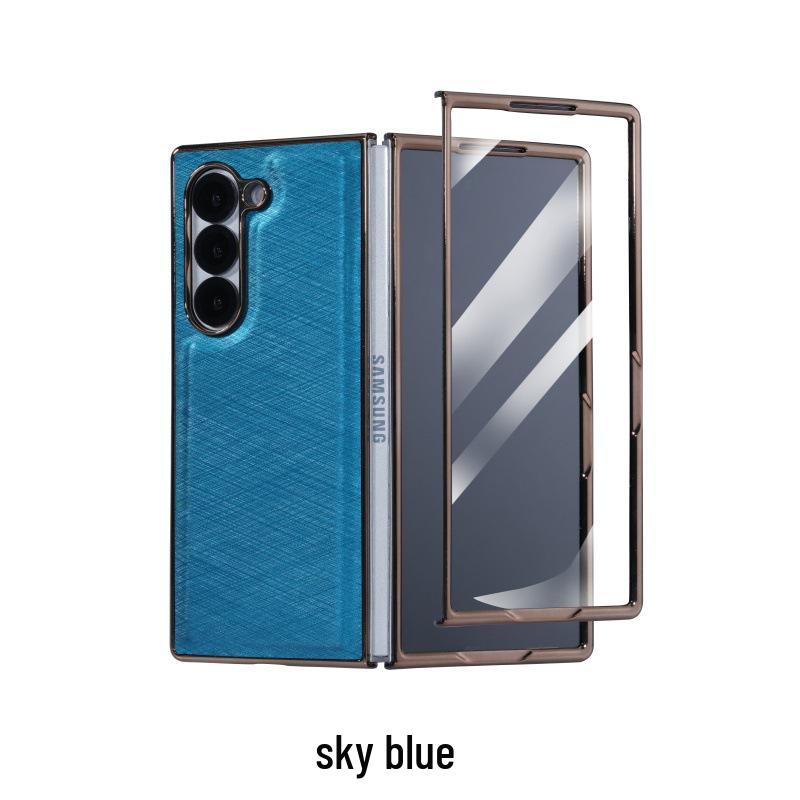 Luxurious Bamboo Silk Protective Case for Samsung Z-Fold 7 - Integrated Shell & Screen Film