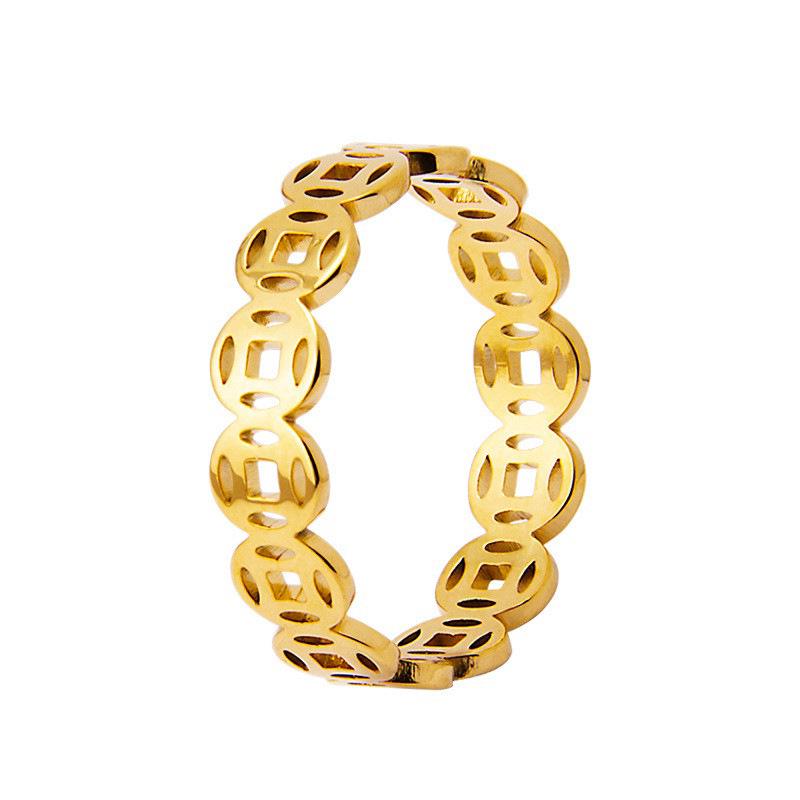 Europeiska Kopparmynt-Formade Matchande Parringar - Rostfritt Stål, Tema Rikedom & Skatt