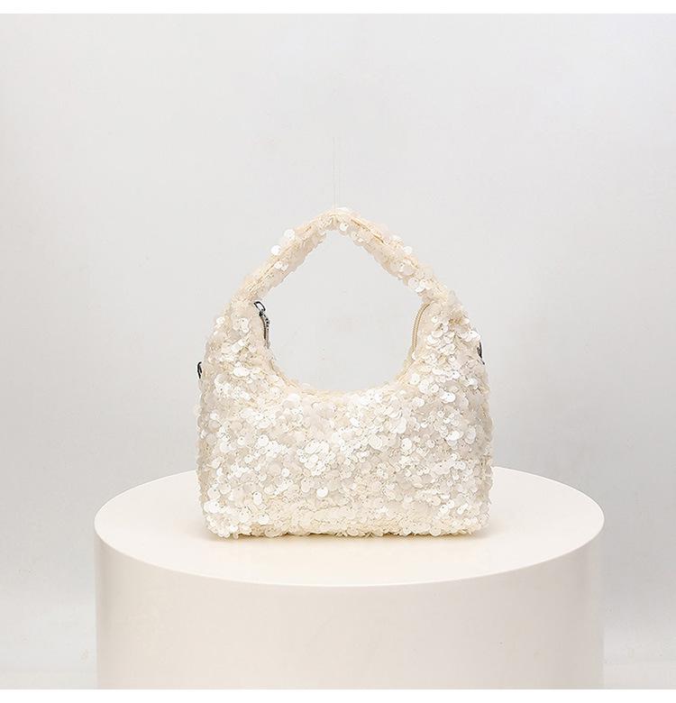 Women's Luxury Sequin Crossbody Handbag - Large Capacity, Elegant Design