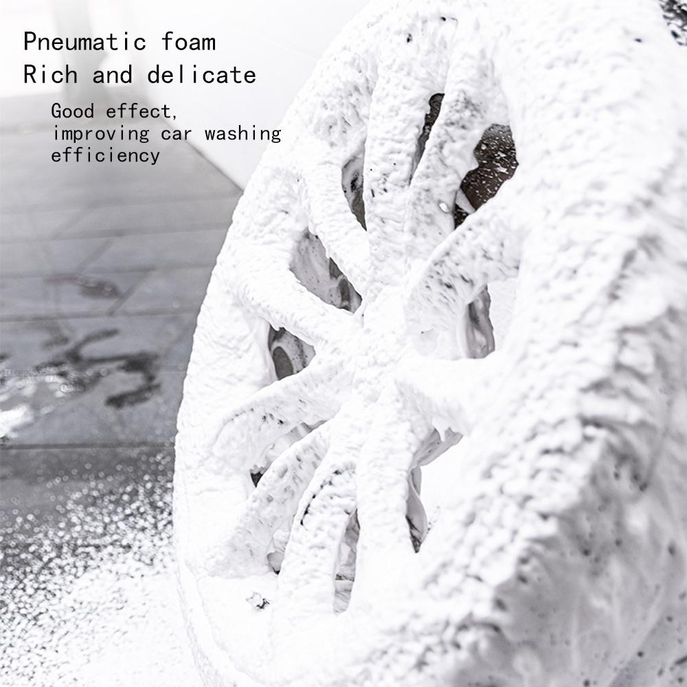 2L ręczna pompka do piany, ręczna pneumatyczna armata pianowa, piana śnieżna, butelka ze spryskiwaczem do mycia szyb samochodowych z 2 dyszami