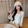Light luxury and high-end style, suitable for outerwear, three-piece homewear set printed island fleece, pure and alluring style loungewear, pajamas 
