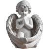 Nordic Vintage Fairy Angel Resin Candle Stand with Storage Bowl Handmade Stylish Decor for Living Spaces Weddings Hotels