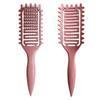 Spazzola per definire i ricci Spazzola per districare i capelli con setole di cinghiale cave Pettine per capelli aggrovigliati Strumenti per modellare i ricci e definire i capelli