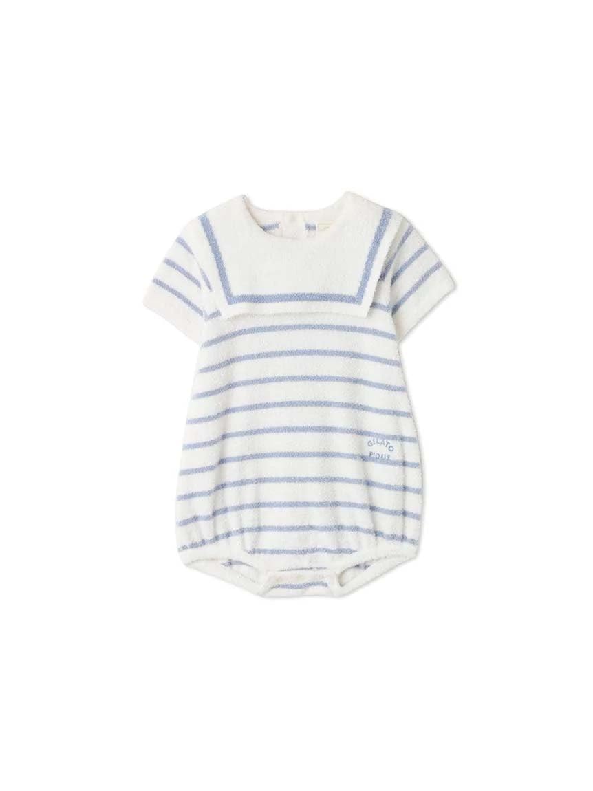 

Детский ромпер BABY Smoothie Border Marine PBNO242405 BLU 80 [Gelato Pique] синий