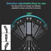 2024 Starry Sky LED Fast Car Charger with Retractable Cables - USB/Type-C/iOS Universal Compatibility