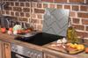 Glass protective plate for the stove 50x52 Pattern