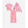 Womens 2-Piece Printed Sweatshirt Set Elegant Street Style Loose Fit Hooded Outfit Youth