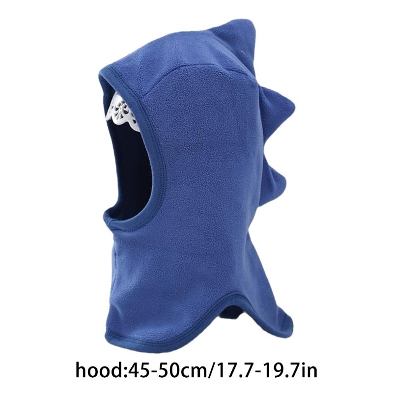 Atmungsaktive Kinder Dinosaurier Mütze Winddichte Kleinkind Ohrenklappenmütze mit integriertem Schal Perfekt für Outdoor-Aktivitäten Geschenk