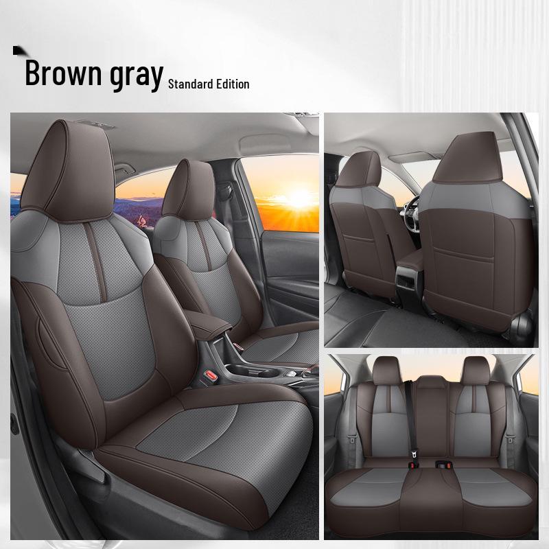 Avalon Universal Leder Autositzbezug für Vier Jahreszeiten - Vollständige Umhüllung, Fünf-Sitzkissen