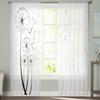Dandelion Flower Sheer Curtain Modern Tulle Window Treatment For Living Room Bedroom Kitchen Home Decor
