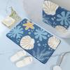 Seashell Super Soft Anti Skid (40x60 Cm) Super Absorbent Mats Microfibre 2000 GSM Mat for Bathroom/Bedroom/Kitchen/Door Mat/Floor Mat (Pack of 1)