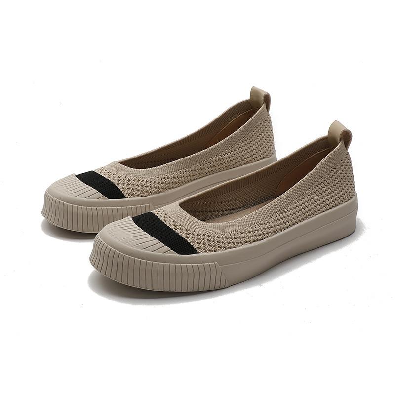 Butterfly Fisherman Shoes Women's New Pearl Platform Comfortable Breathable Lazy One-pedal Loafers