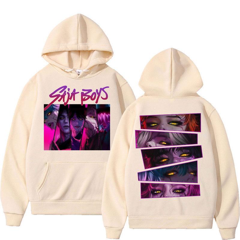 Saja Boy Kpop Lovci démonů Mikina Módní Manga Mikina Muži Ženy Podzim Zima Volná Flísová Denní Street
