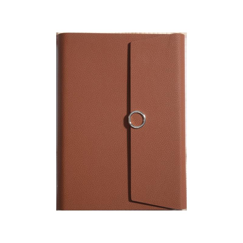 A5 Three-fold Loose-leaf Notebook with Card Slot and Receipt Holder for Office Meetings