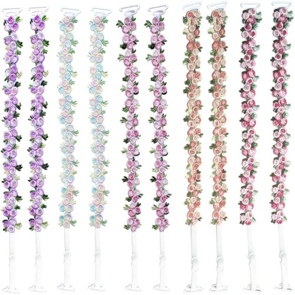 Abnehmbare florale BH-Träger, Spitzen-Schultergurte, neuer Ersatz-BH-Träger