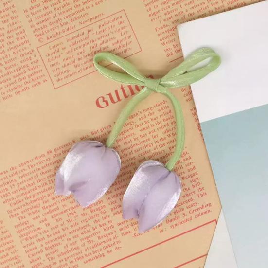 Tulip Strap Hair Tie Accessories Tulip Ribbon Curtain Tieback for DIY Crafts Clothing Hair Bands