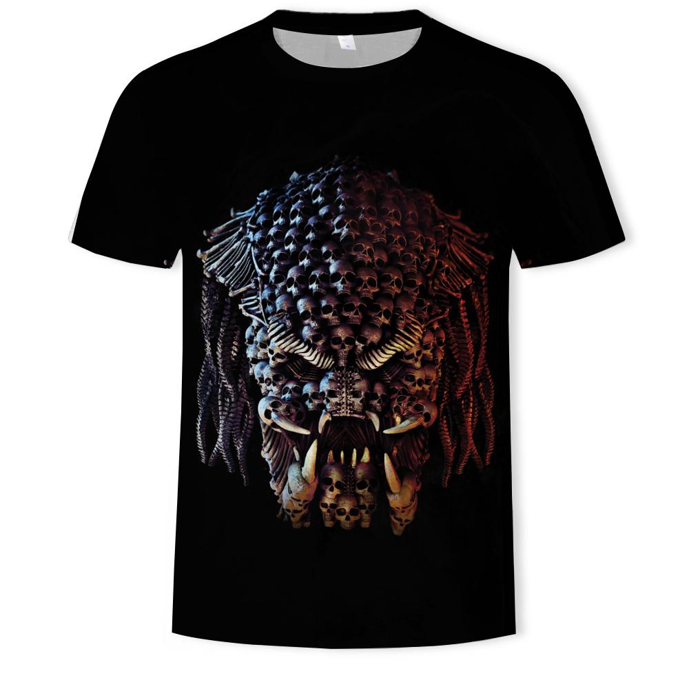 Movie The Predator 3D Printed Men's Cartoon T-shirt Men Women Harajuku Fashion Casual Oversized T-shirt Cool Tee Tops 6XL