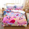 Star Kirby 3D Digital Printing Quilt Cover Sheet Three-Piece Home Textile Bedding