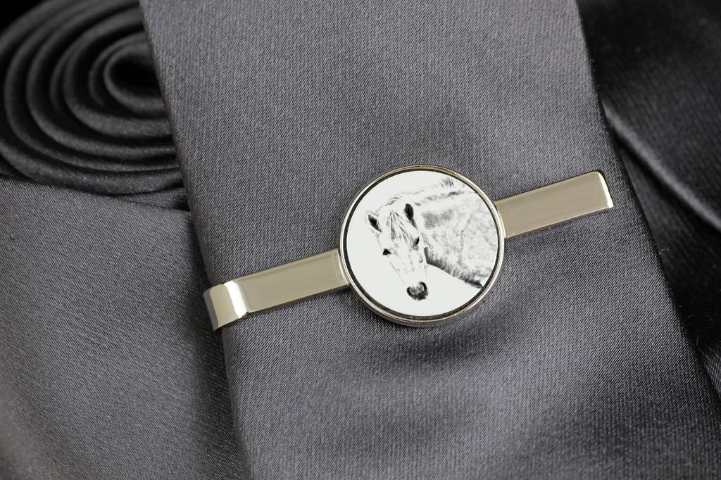 Fjord Horse - tie clip with a horse, personalized tie clip, a unique gift for a man from the Art-Dog brand