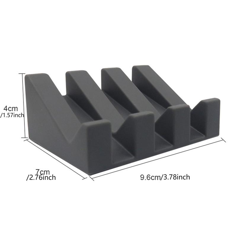 Silicone Soap Dish Soap Dispenser Tilt Drain Soap Box  Bathroom Bath Soap  Storage Holder Kitchen Sponge Storage Rack