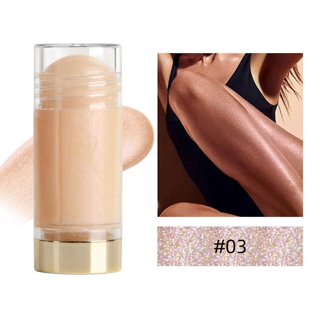 Jelly Highlighter Stick Illuminating Contouring Powder Glossy Finish Pearlescent Glitter Perfect Makeup For Holidays Parties Proms15g