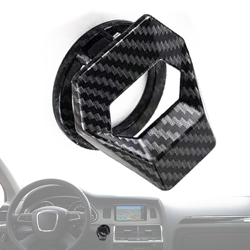 Car Start Button Cover Car Interior Protective Button Cover A Button Start Stop Cover Vehicle Interior Anti-Scratch Metal Car