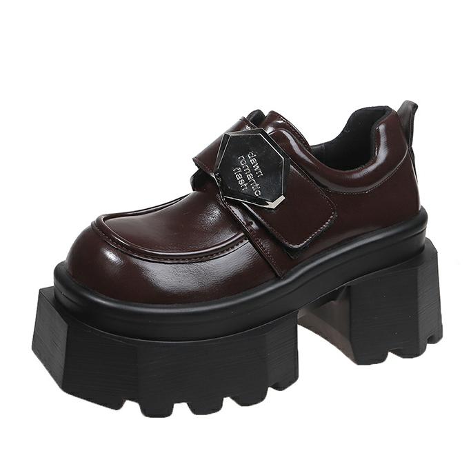 Fashion 9CM New Spring Women Pumps Mary Jane Lace Up Loafers Girls Lolita Shoes Puck High Heels Platform Pump Shoes Cosplay Female Shoes