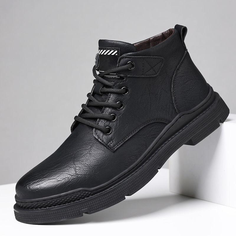 Fleece men's leather shoes boots handling tail goods beach sandals stock stall shoes