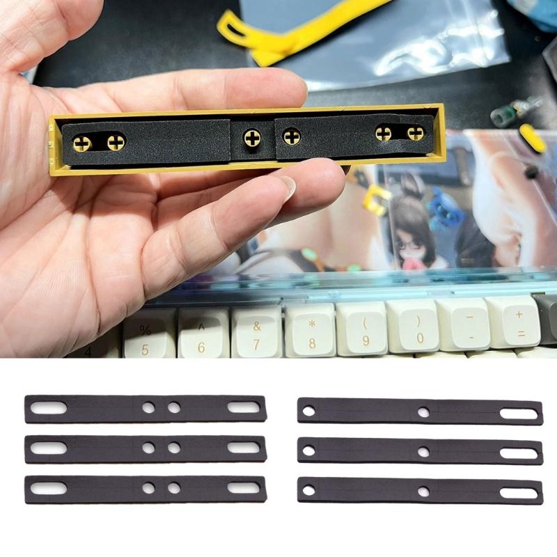 3Pcs Spacebar Silencing Cushions Foam Durability PORON Easy Installation On Various Mechanical Keyboards