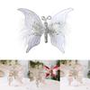 Christmas Decor Butterfly With Plush Fabric For Holiday Scene Decoration