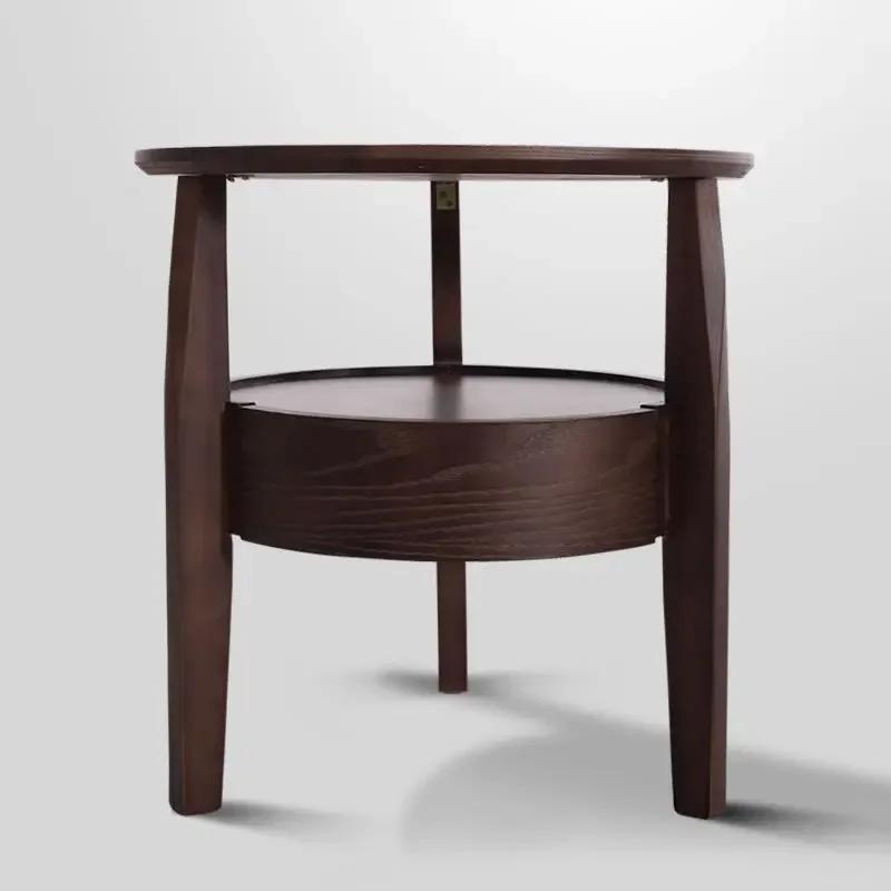 Nordischer Nachttisch aus Massivholz, kleine Wohnung, Mietzimmer, Zuhause, Nachttisch, moderner minimalistischer Stil, Schlafzimmerschließfach