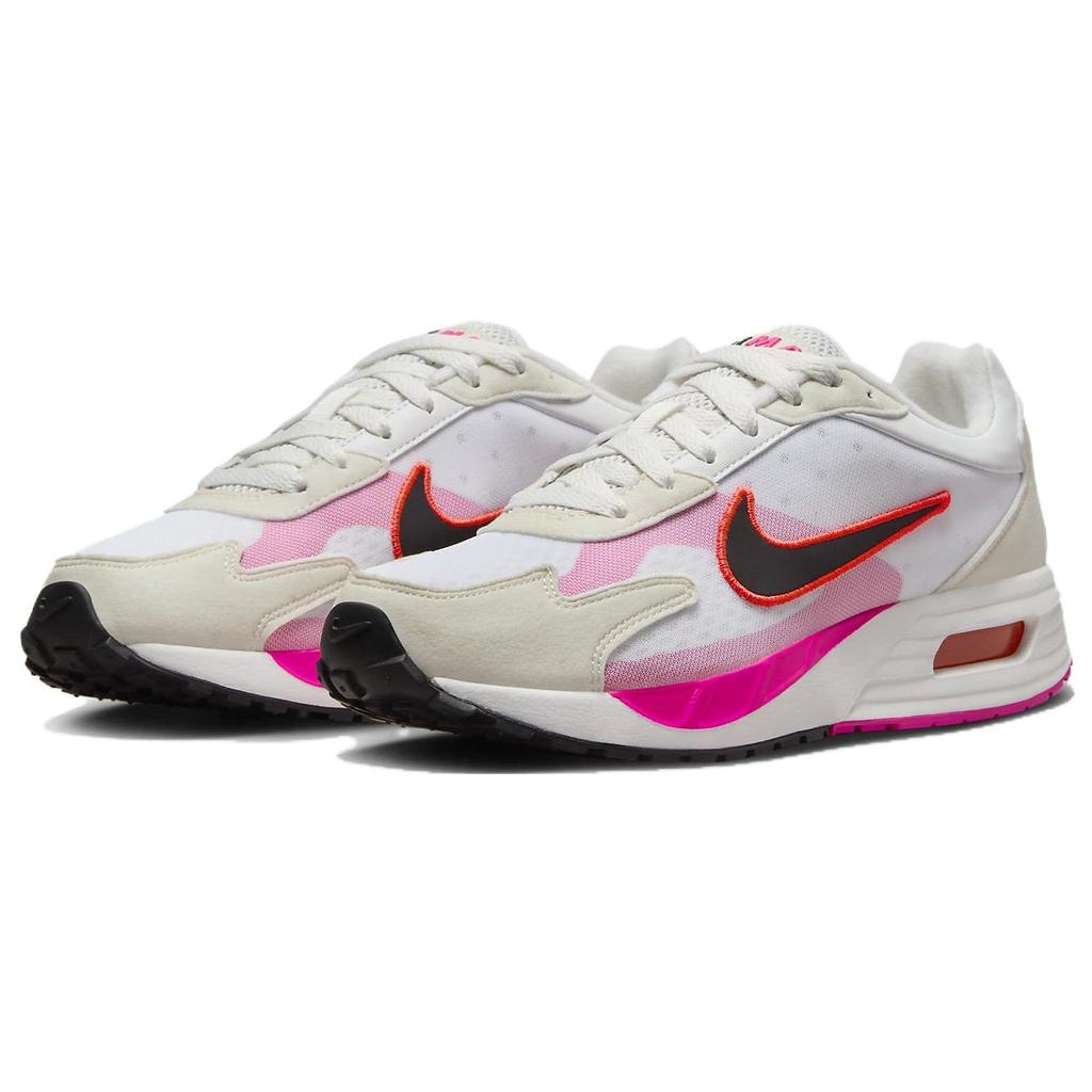 Nike Air Max Solo White Pink Crimson Women Sneakers Summit-White Bright-Crimson Fierce-Pink FN0784-102