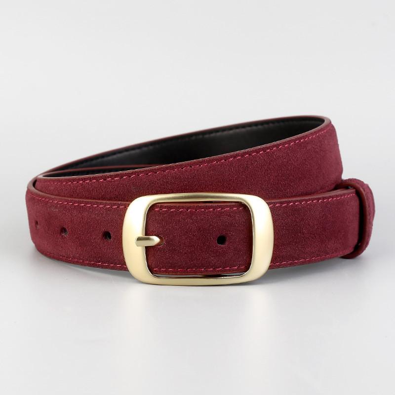 Classic Genuine Leather Waist Belt For Women With Pin Closure For Jeans And Formal Use