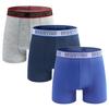 3 Pieces/pack Mens Polyester Boxer Briefs Letter Belt Men's Panties New Boxers Underwear For Man Shorts Sexy Men Underpants