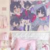 VIKAMA Kawai Animation Tapestry Girl Bedroom Room Decoration Living Room Dormitory Wall Hanging Cloth