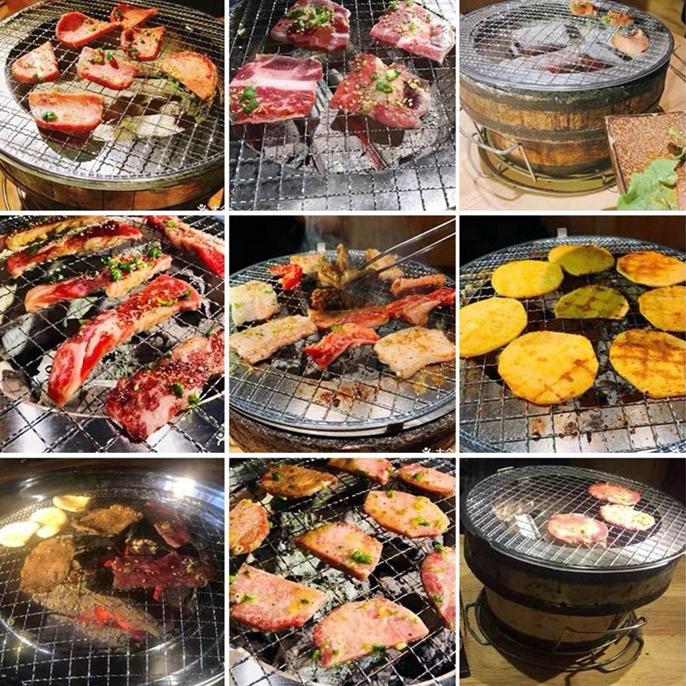 Round Wire Net Disposable BBQ Roasting Rack New Roast Grate