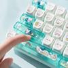 26 Keys Bear Print Mechanical Keyboard Cartoon Animal Patterns Clear Key Sounds Stress Relief Fidget Creative Gift