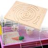 Multiple Holes Wooden Scratching Board Wood Cage Accessory Claws Scratching Board  Pet Hedgehog