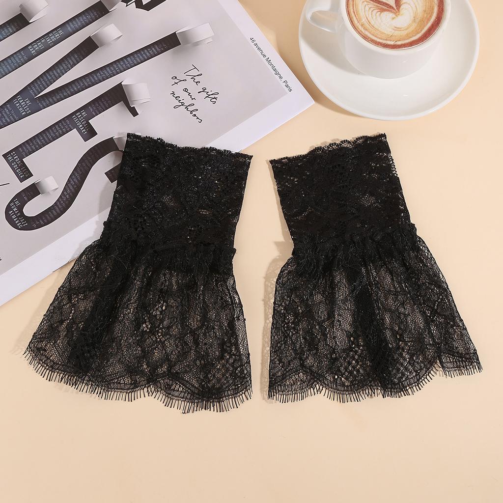 Fake Sleeves Fashionable Women Lace Sleeves Decorative Cuffs Lightweight Detachable Cuffs For Victorian Costumes Dresses Wedding