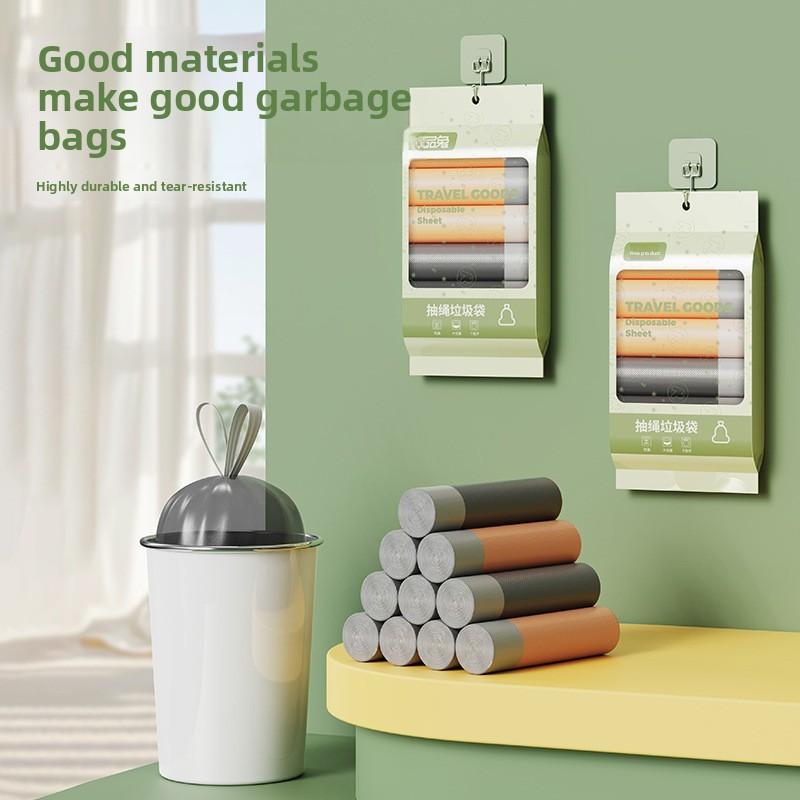 Heavy Duty Household Garbage Bags With Drawstring For Kitchen Waste Management