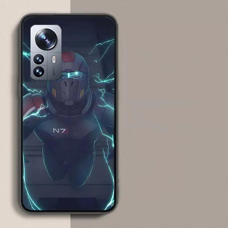 N7 Mass Effect Phone Case For Xiaomi Poco X3 NFC X4 GT M3 M4 M5 M5S X7 X6 X5 F6 Pro F5 F4 Mi F3 F2 Cover TPU Capa Coque Clear Pa