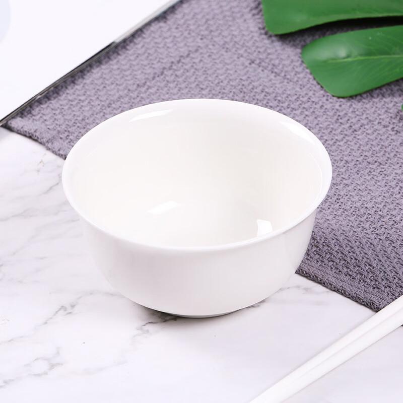 Pure White Reinforced Porcelain Multipurpose Bowl Set (10-Pack) 4.5 inch