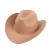Western Denim Crimped Hat Retro Woolen Jazz Hat Felt Top Hat For Men And Women