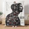 Ronaldo's Legacy Manchester United Blanket Durable Comfort Great for Office Chair Bedding Office Four Seasons Universal Playful Design